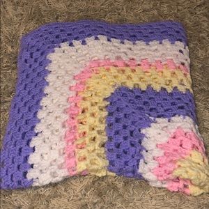 Handmade knitted blanket
